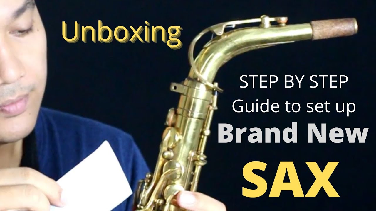 Unboxing brand new saxophone .STEP BY STEP GUIDE SETTING UP