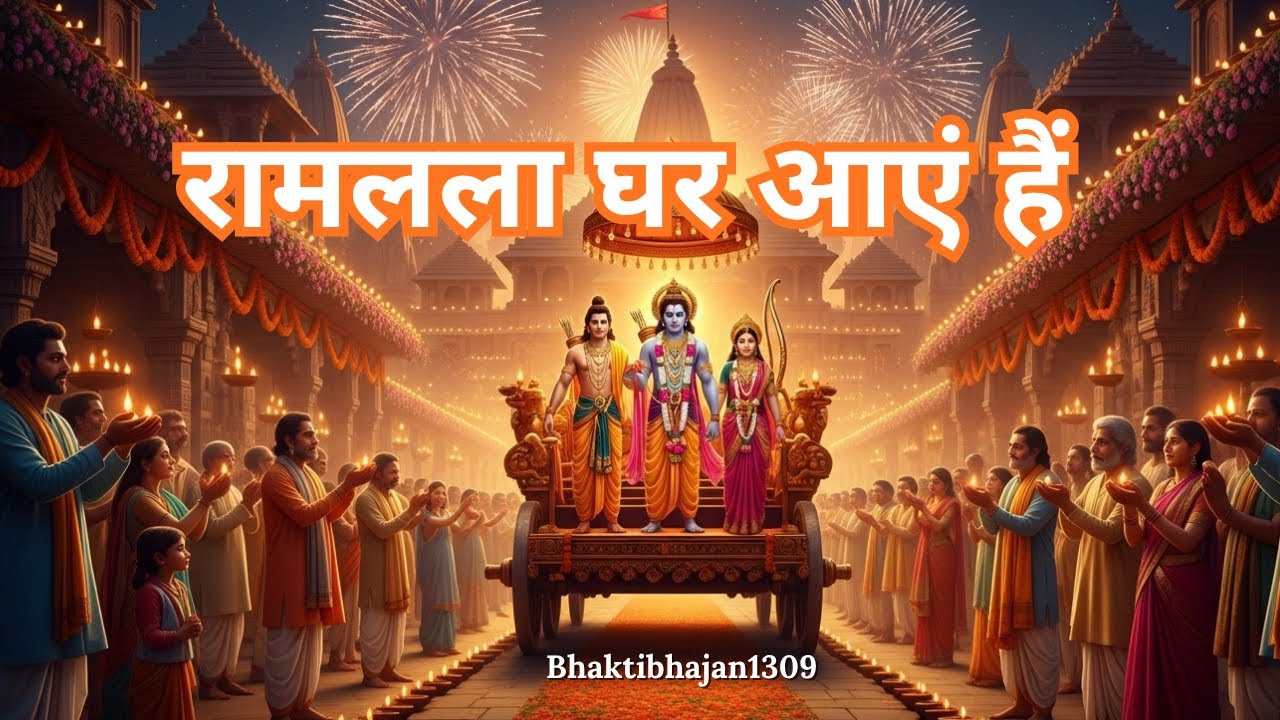 रामलला घर आएं हैं | New Ram Bhajan 2025 | Ayodhya Deepotsav Song | Bhaktibhajan1309