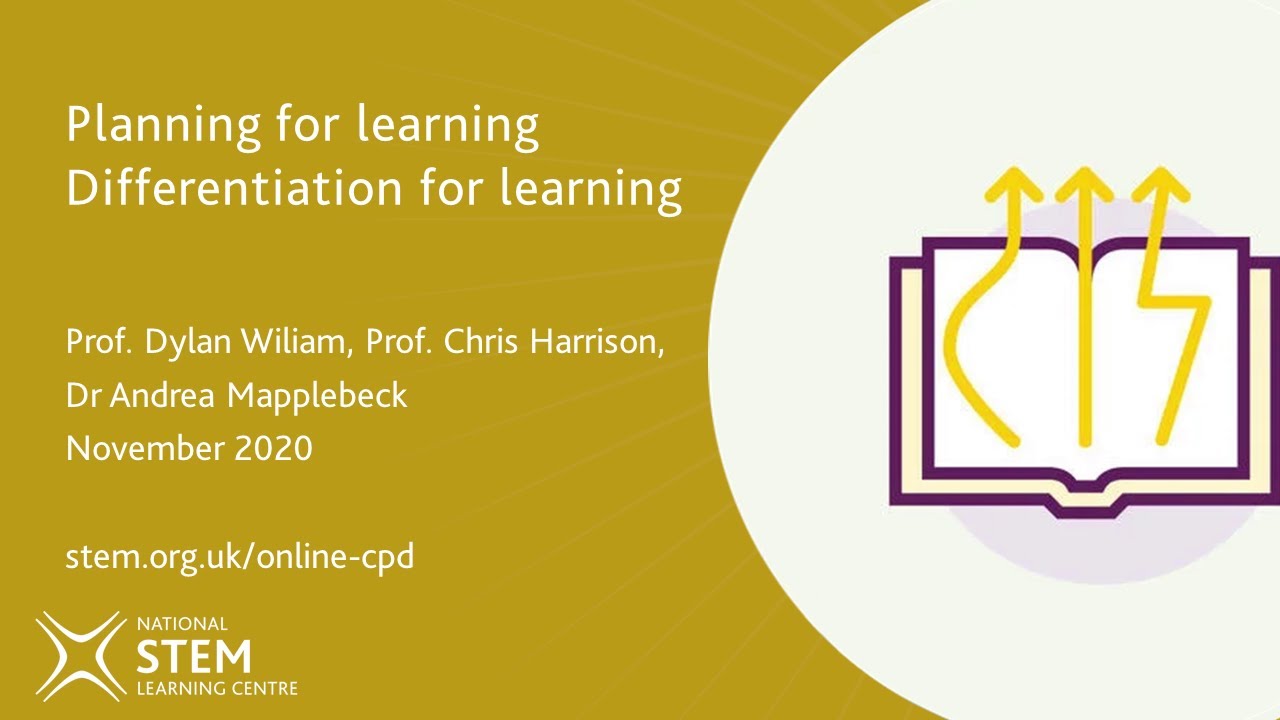 Differentiation for Learning and Planning for Learning Q&A | November 2020 | Online CPD