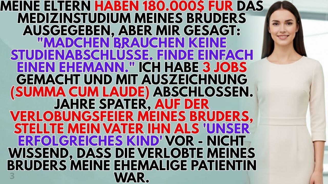 Meine Eltern zahlten das Studium meines Bruders – mir sagten sie: „Such dir einfach einen Mann“