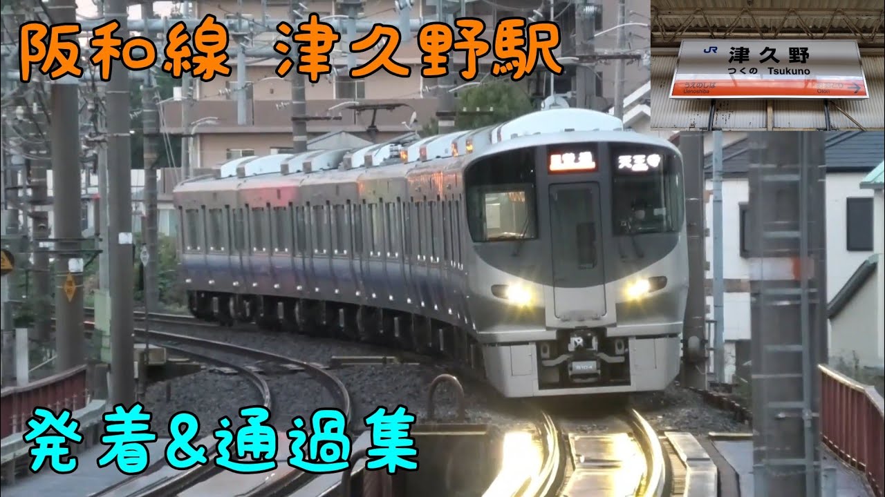 阪和線 津久野駅 発着&通過集
