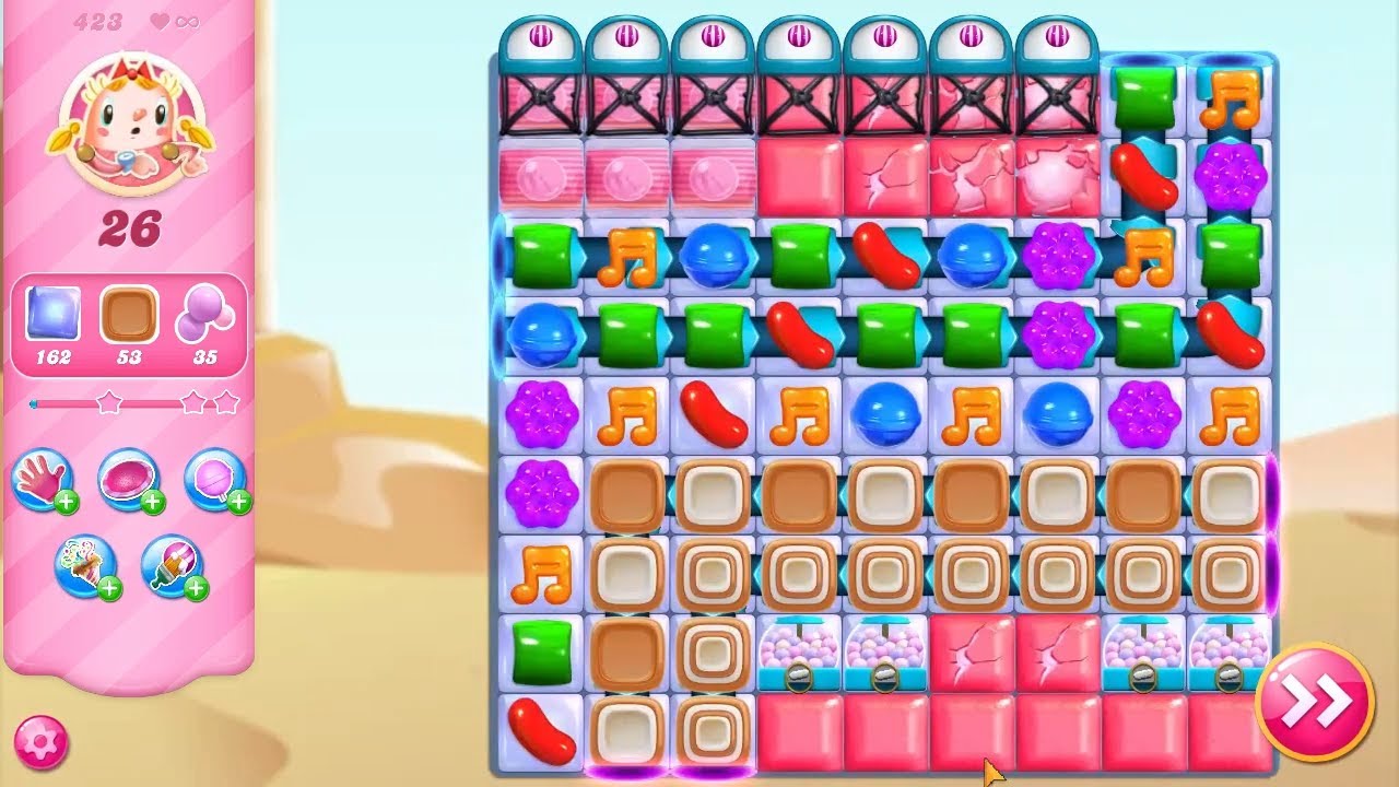 Candy Crush Saga LEVEL 423 NO BOOSTERS (new version)🔄✅