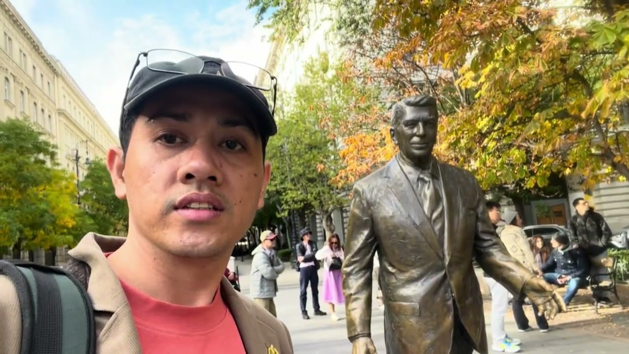 Walking from Buda to Pest, Budapest Hungary 
