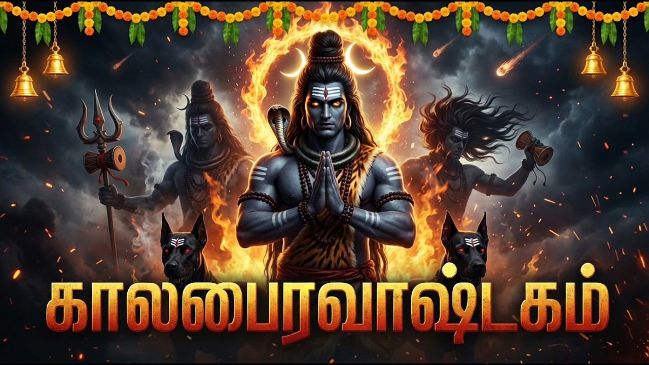 KALA BHAIRAVASTAKAM 🙏 | Powerful Shiva Stotram | Lord Shiva Tamil Bhakti Songs | Shiva Mantram
