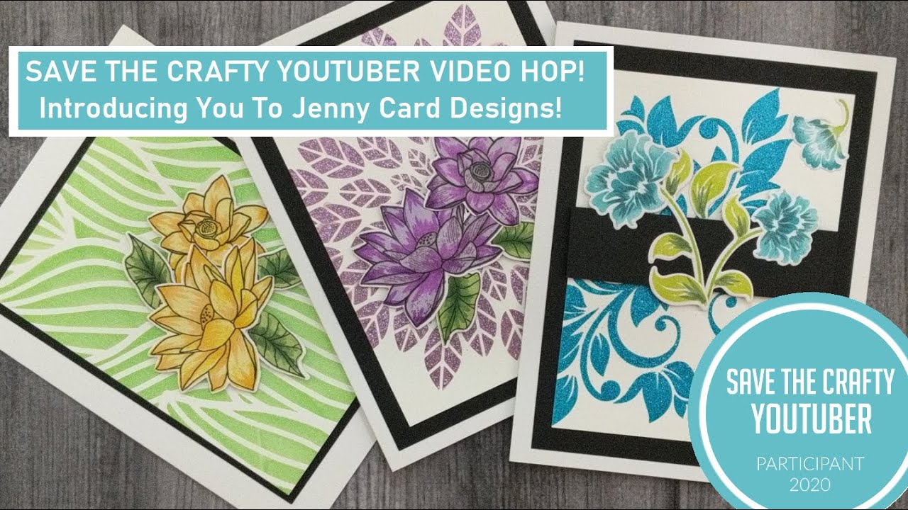 Save the Crafty YouTuber Video Hop | Adding Fun Texture Paste To Your Handmade Cards