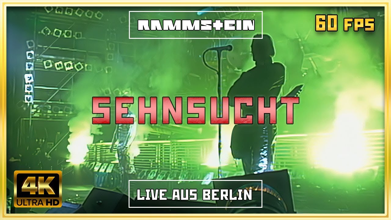 Rammstein: Sehnsucht live aus Berlin 1998 Русские субтитры 4K 60fps remastered