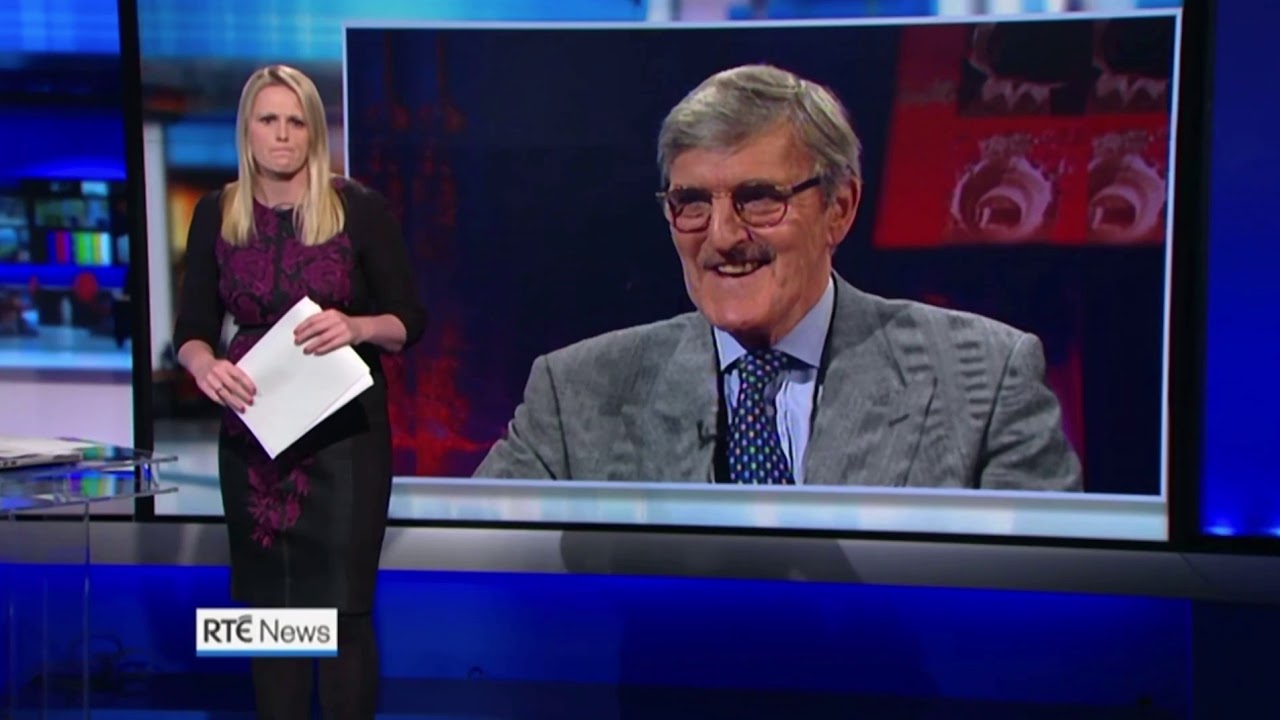 Jimmy Hill's death reported on RTÉ News (19th December 2015)