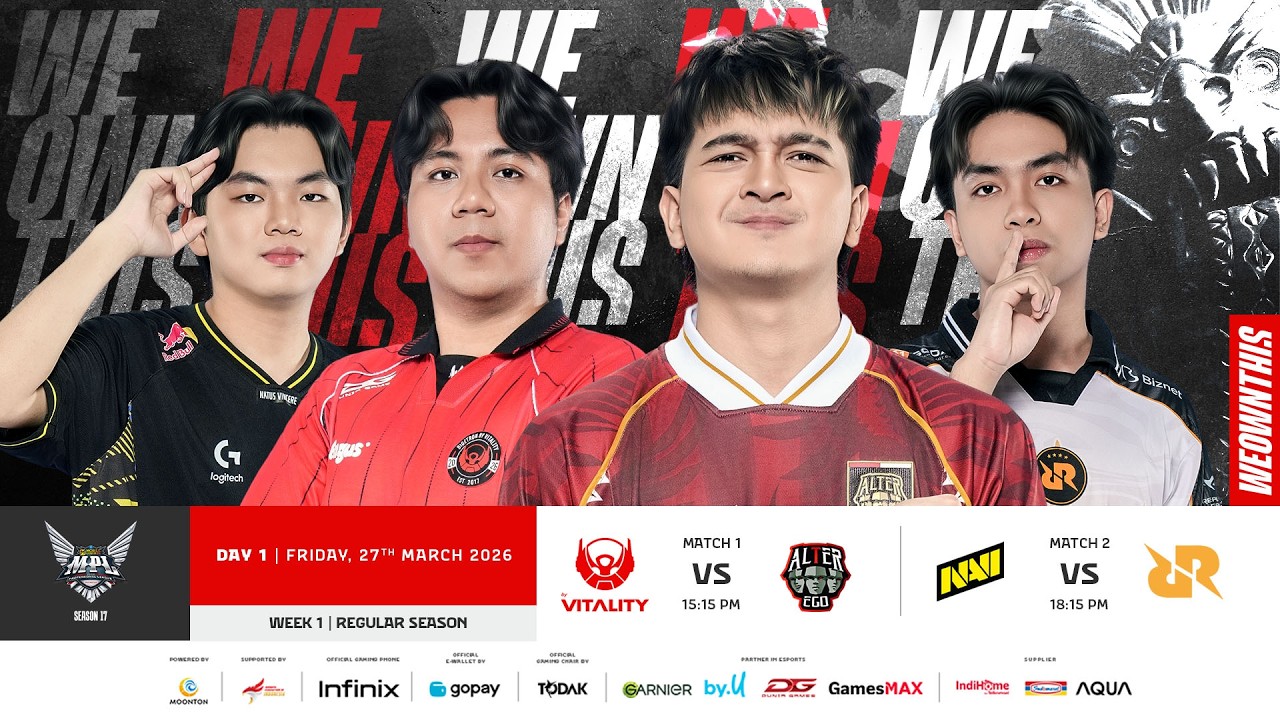 🔴 LIVE | MPL ID S17 | Regular Season Day 1 Week 1 | English
