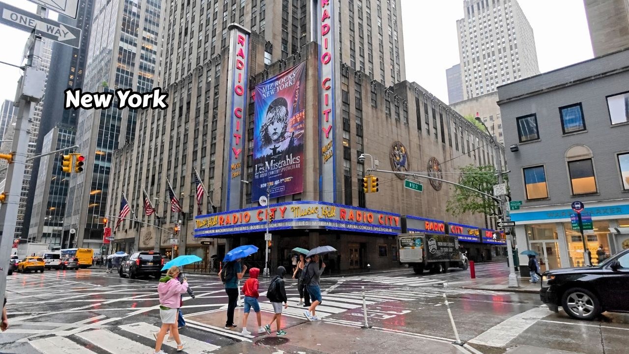 New York Virtual Travel Walk 4k Video - From Grand Central Terminal To Radio City Music Hall
