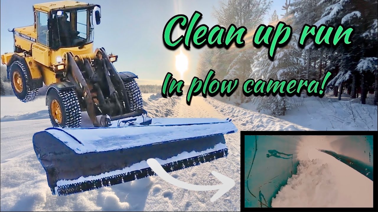 Cleanup run with the BIG snowplow when snowfall ended