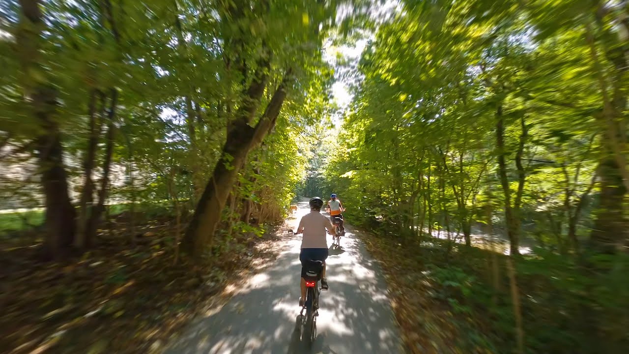 first person view cycling Austria Heiligenkreuz - Baden (3d-binaural audio)