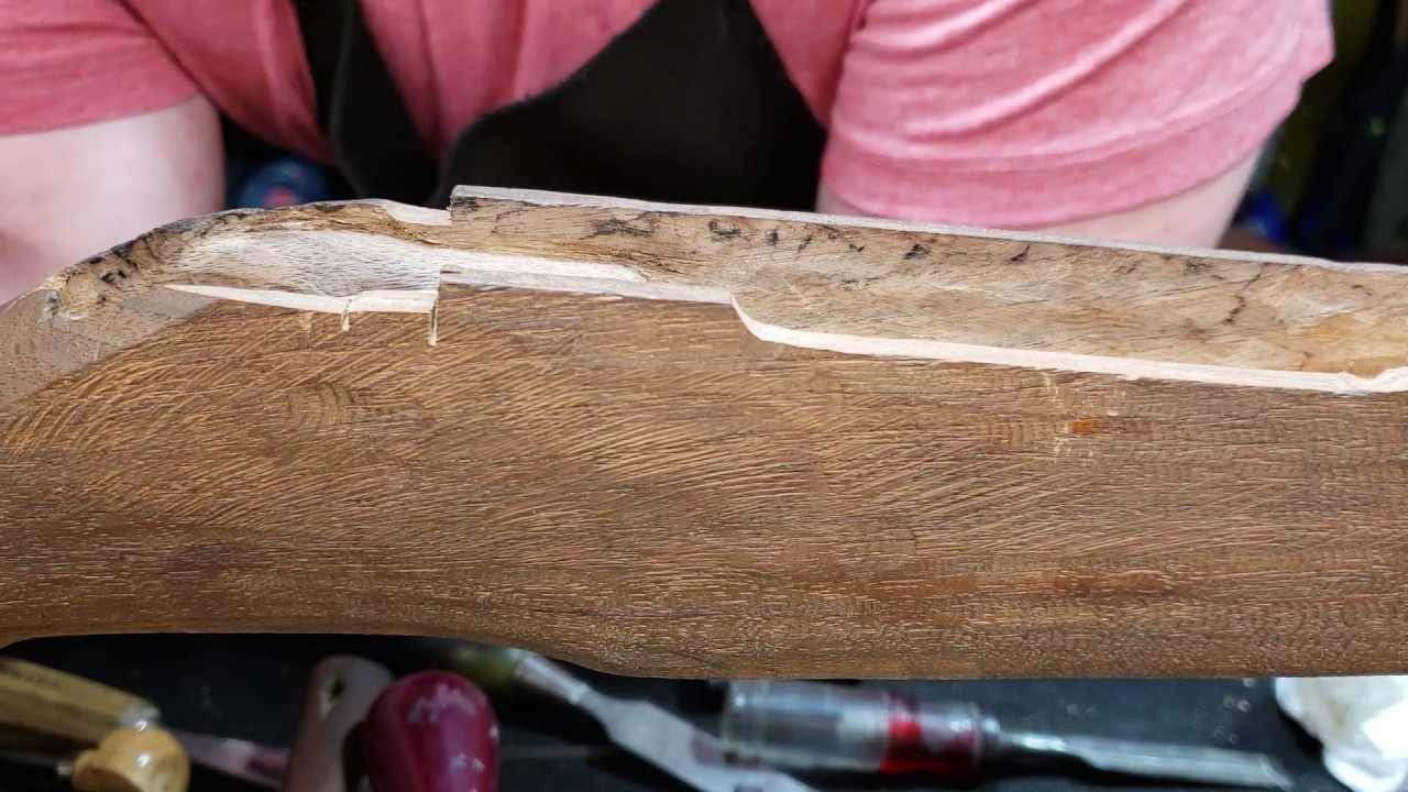Repairing Small Chips or Cracks in wood Rifle Stocks