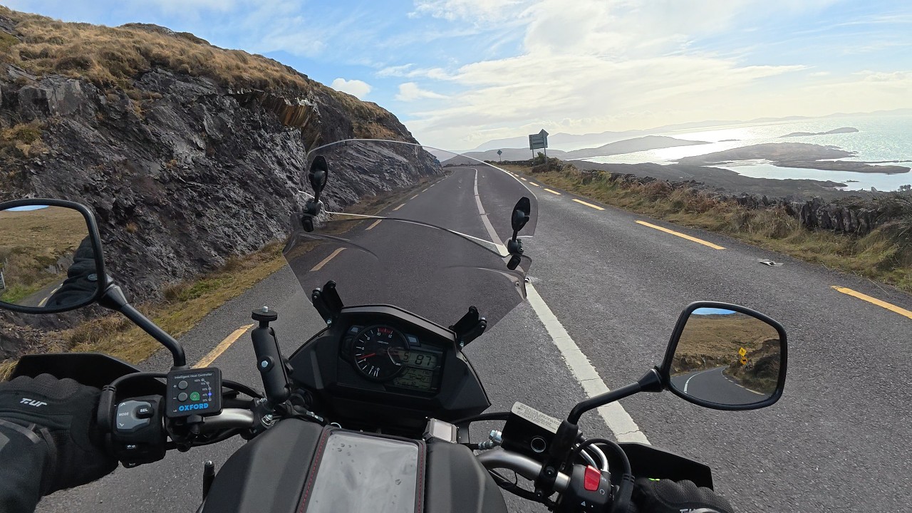 Coomakista Pass, Kerry Ireland – Suzuki V-Strom 650 POV + Drone 4K