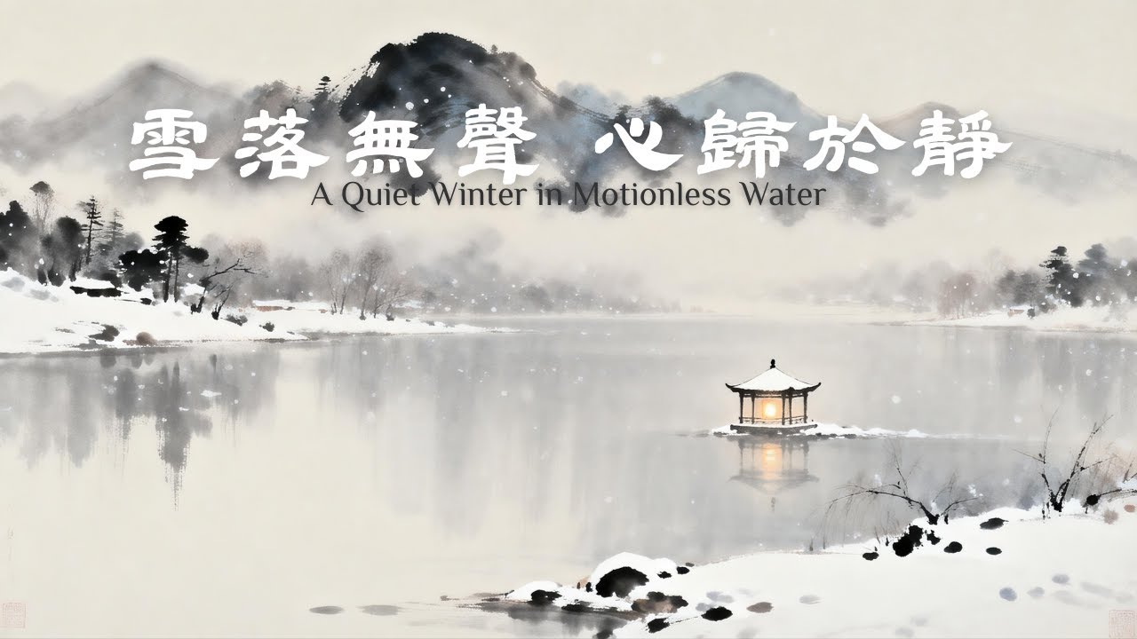雪落無聲，心歸於靜｜Chinese Guzheng & Flute | Winter Stillness Music