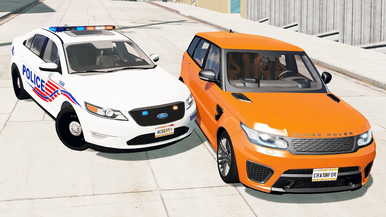 Realistic Police Chases #22 - BeamNG drive (4K)