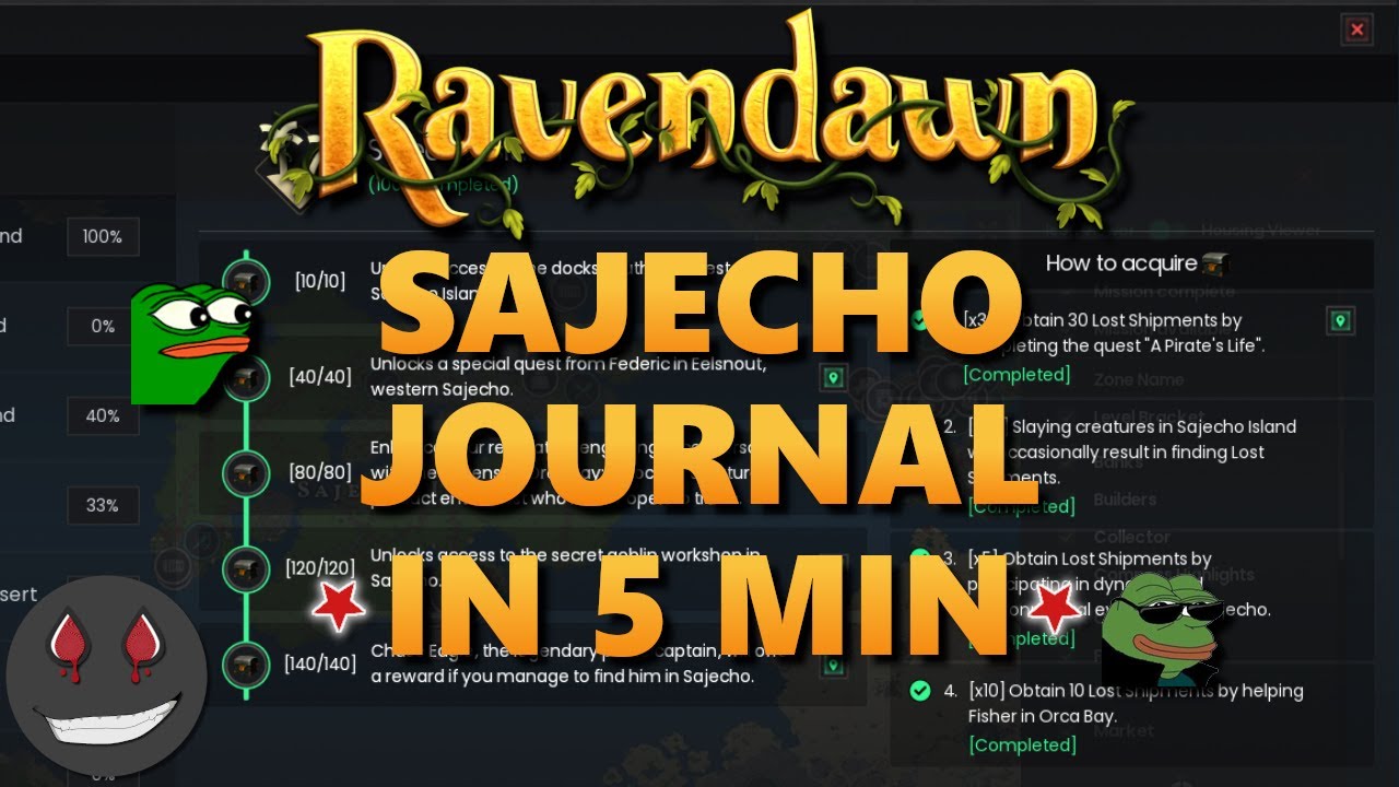 [RAVENDAWN] SAJECHO JOURNAL IN 5 MIN