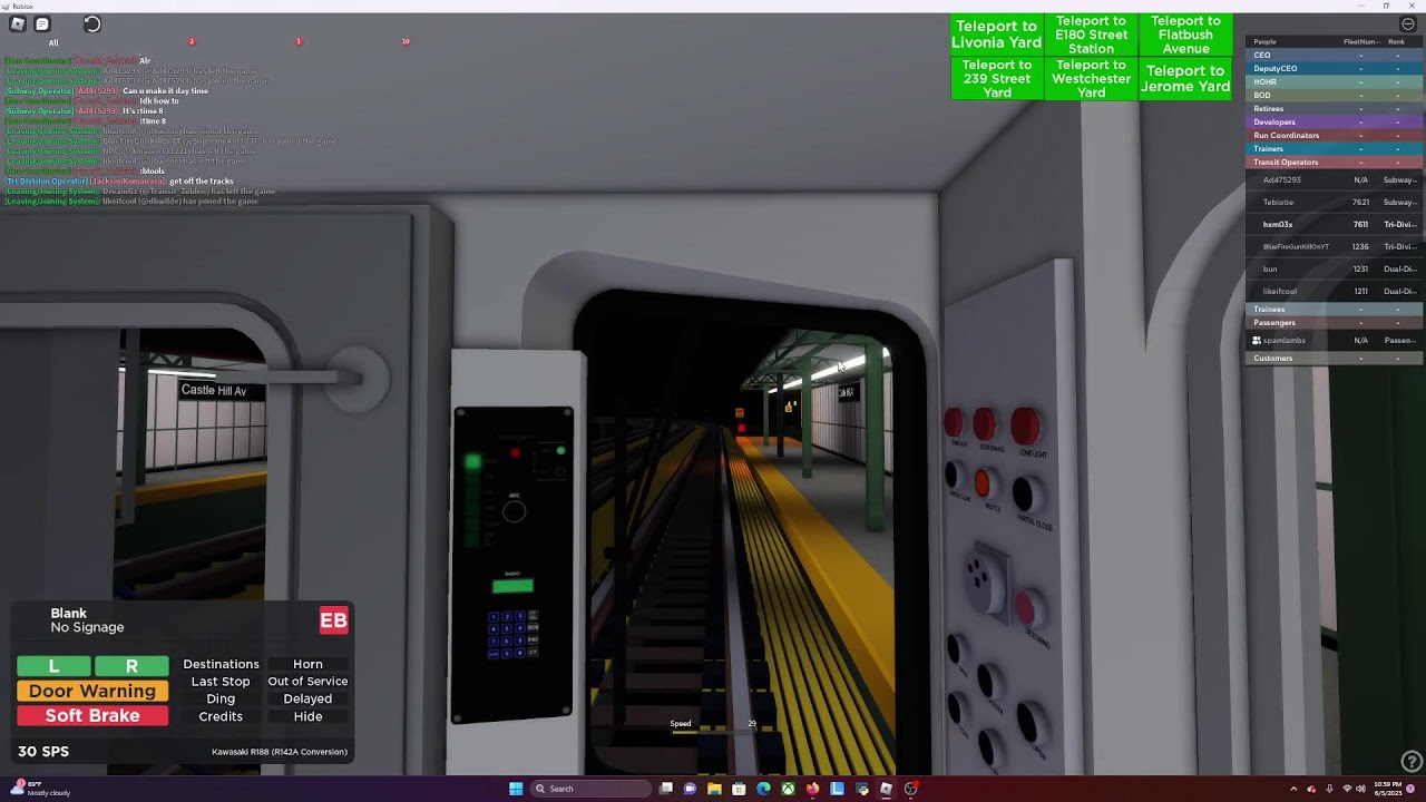 ROBLOX: IRT Lexington Avenue Line R142A 6 Train to Pelham Bay Park