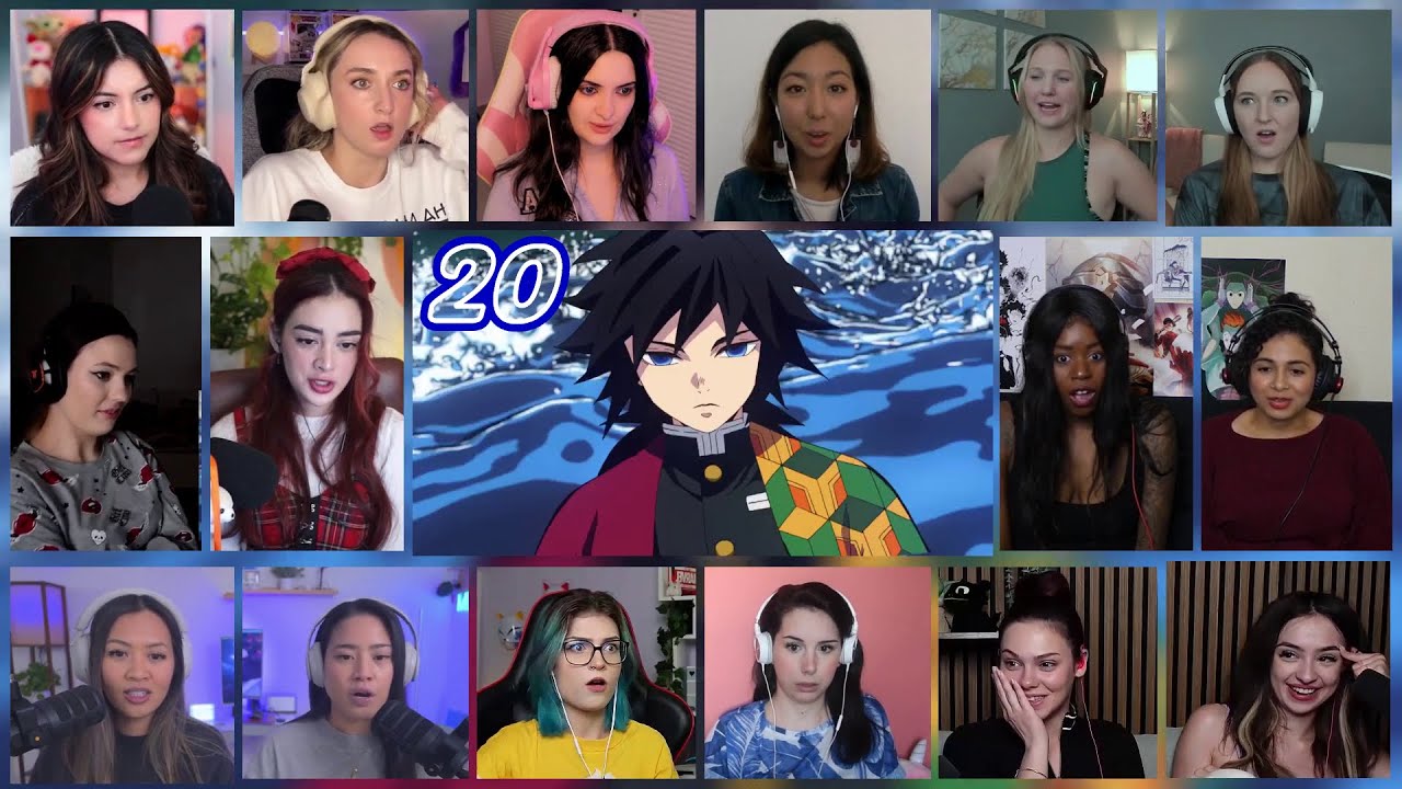 Demon Slayer Season 1 Episode 20 Girls Reaction Mashup | Kimetsu no Yaiba