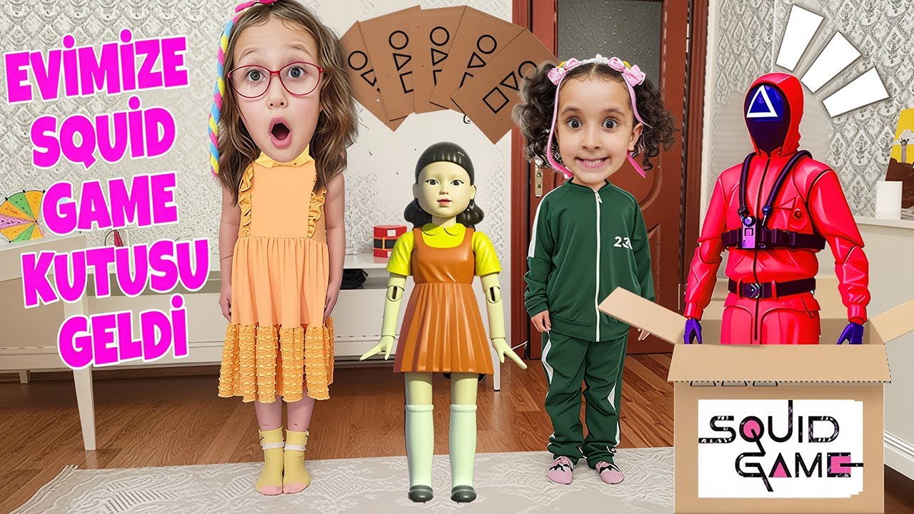 BAHAR BANU ALYA SQUİD GAME EVİMİZE KUTU GETİRDİ ! İÇİNDEN NELER ÇIKTI !