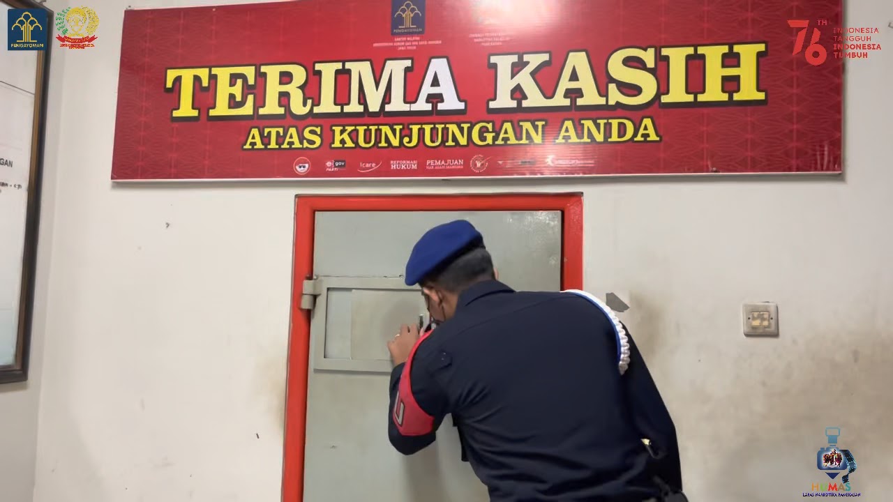 Berantas Halinar Lapas Narkotika Pamekasan Laksanakan Penggeledahan Blok Hunian