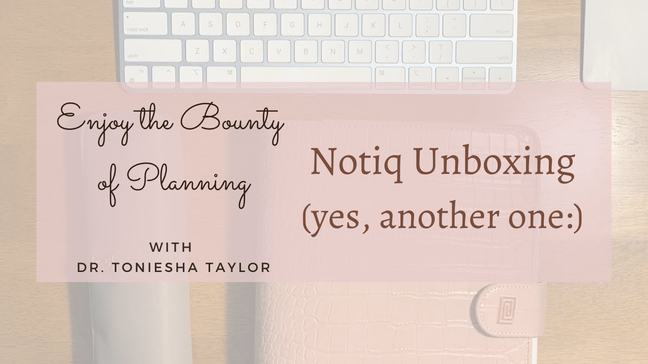 Notiq Unboxing Rose Nude Planner Cover