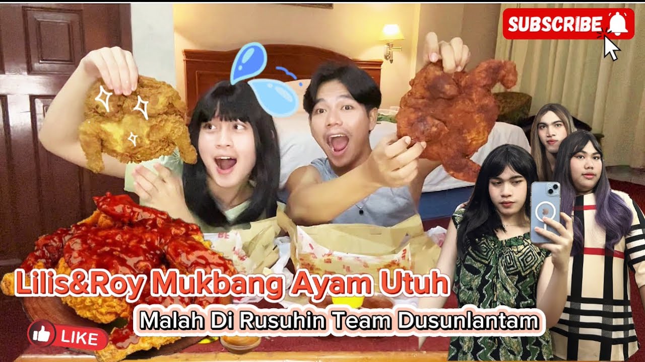 Lilis&Roy Mukbang Ayam Utuh,Malah Di Rusuhin Team(Dusunlantam)😬🫢