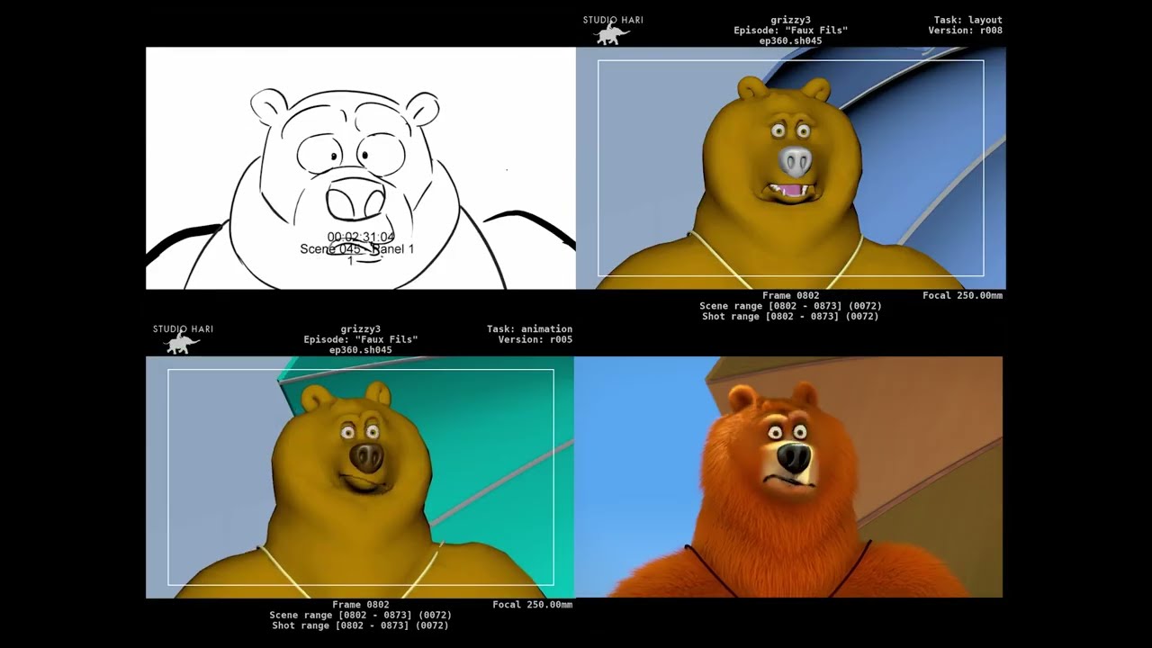 From Sketch to Screen 🎬  False Children 🐹🐻  Grizzy and the Lemmings