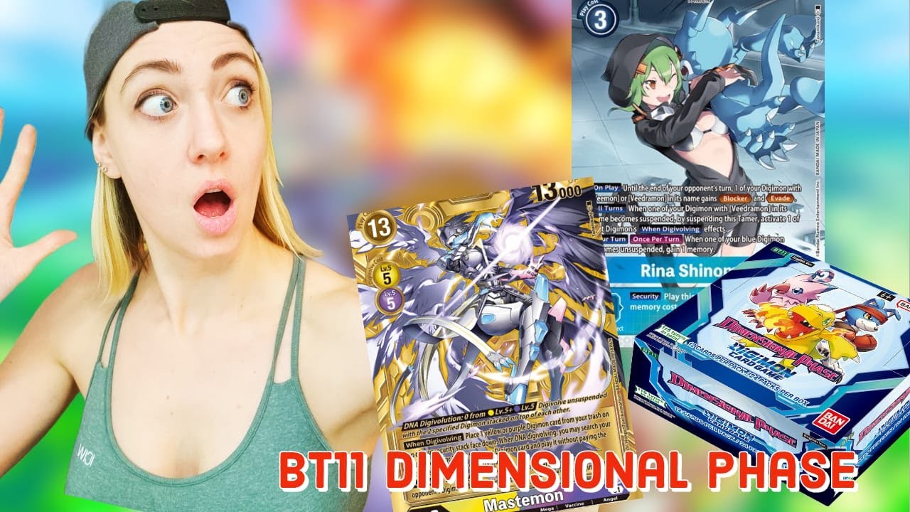 Digimon BT11 Release Opening! 🔥 Booster Dimensional Phase Display Opening - Gold Karten Specials 😍
