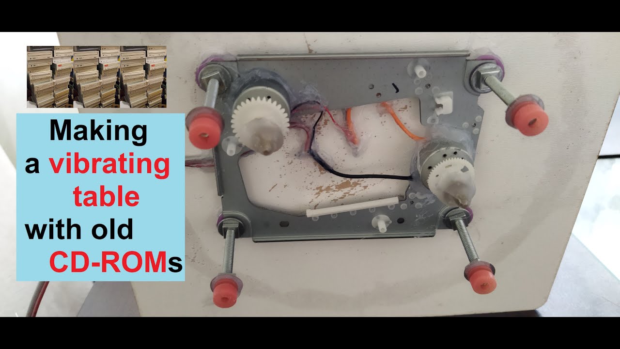 Make a small vibrating table. Trembling table. Shaking table.