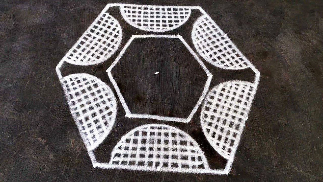 Karthika masam muggulu🌹Simple Flower rangoli🌹Pandaga muggulu designs🌹Creative Rangolis with dots