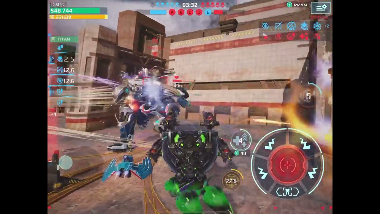 Khepri spear mk3 vs clan #warrobots #shooter #warzonerobots