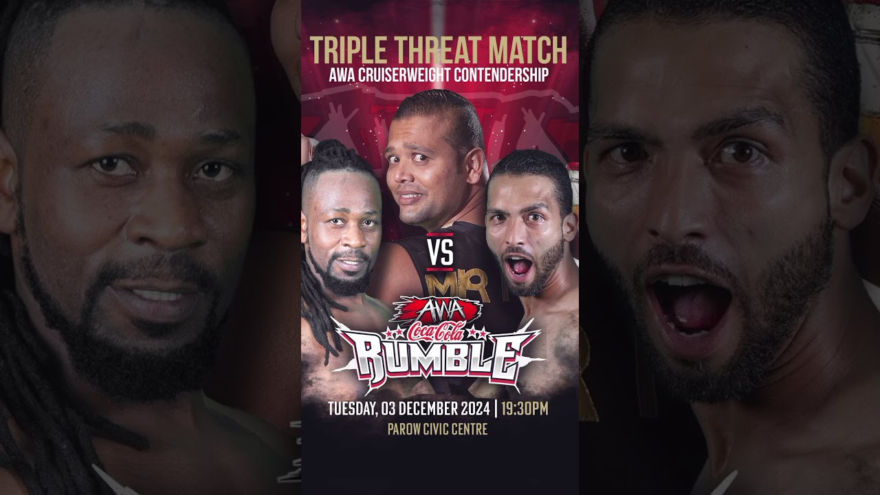 AWA Coca-Cola Rumble 2024 Match Promo Wilfred Mc Fish vs Jay Cooper vs Mr Money (c) #awawrestling