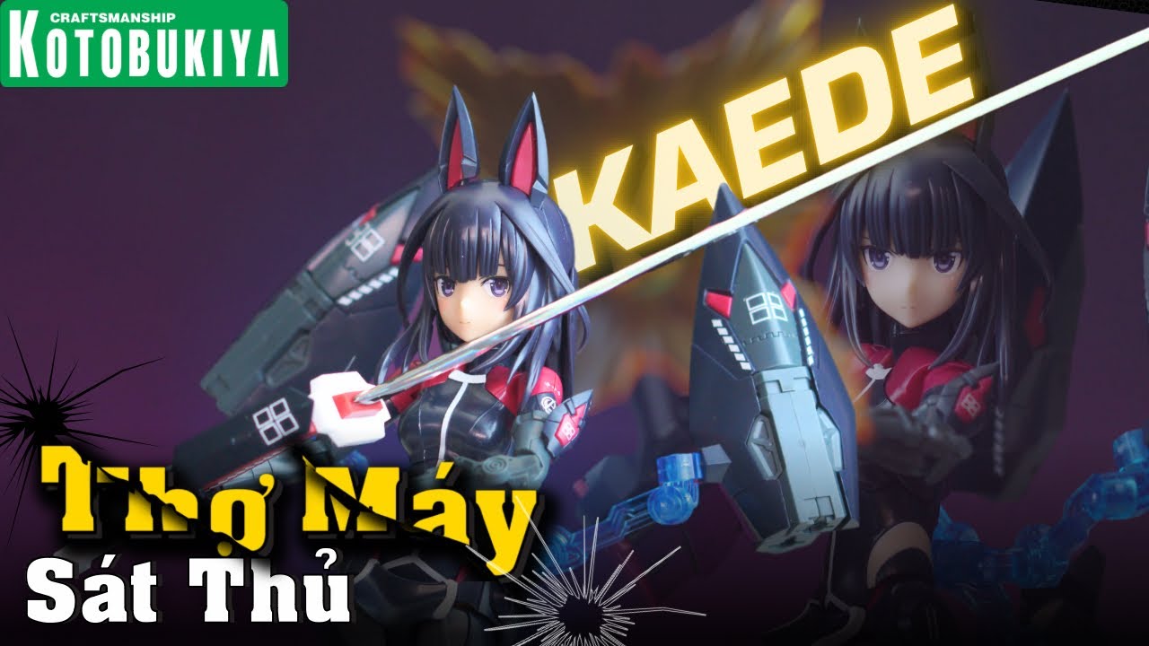 Lắp Ráp KAEDE AGATSUMA KAIDEN - KOTOBUKIYA | Nữ chiến binh TRANG BỊ KHỦNG | Alice Gear AEGIS