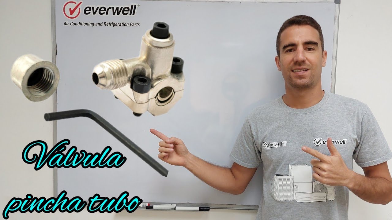Válvula pincha tubo, herramienta indispensable para los técnicos frigoristas.