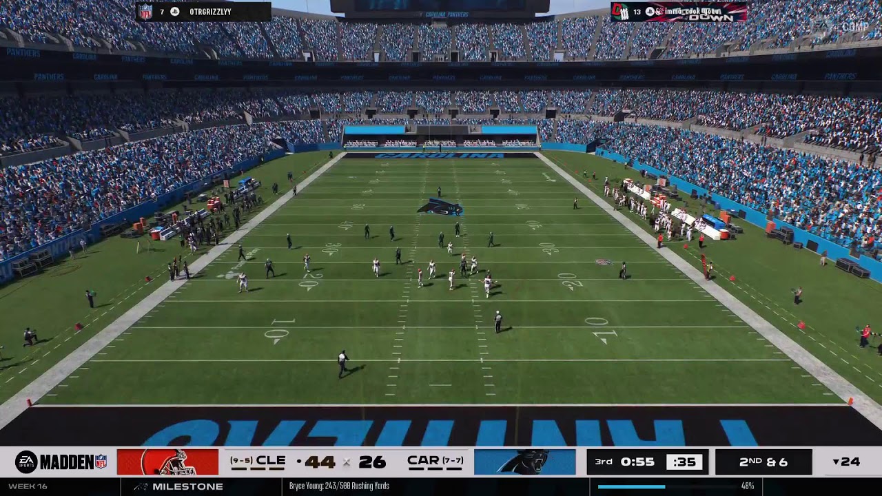 Panthers vs Browns