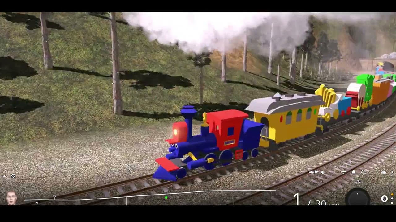 CASEY JR THE CIRCUS TRAIN! - THE FAST TRACKS RIDE! - TRAINZ RAILROAD SIMULATOR