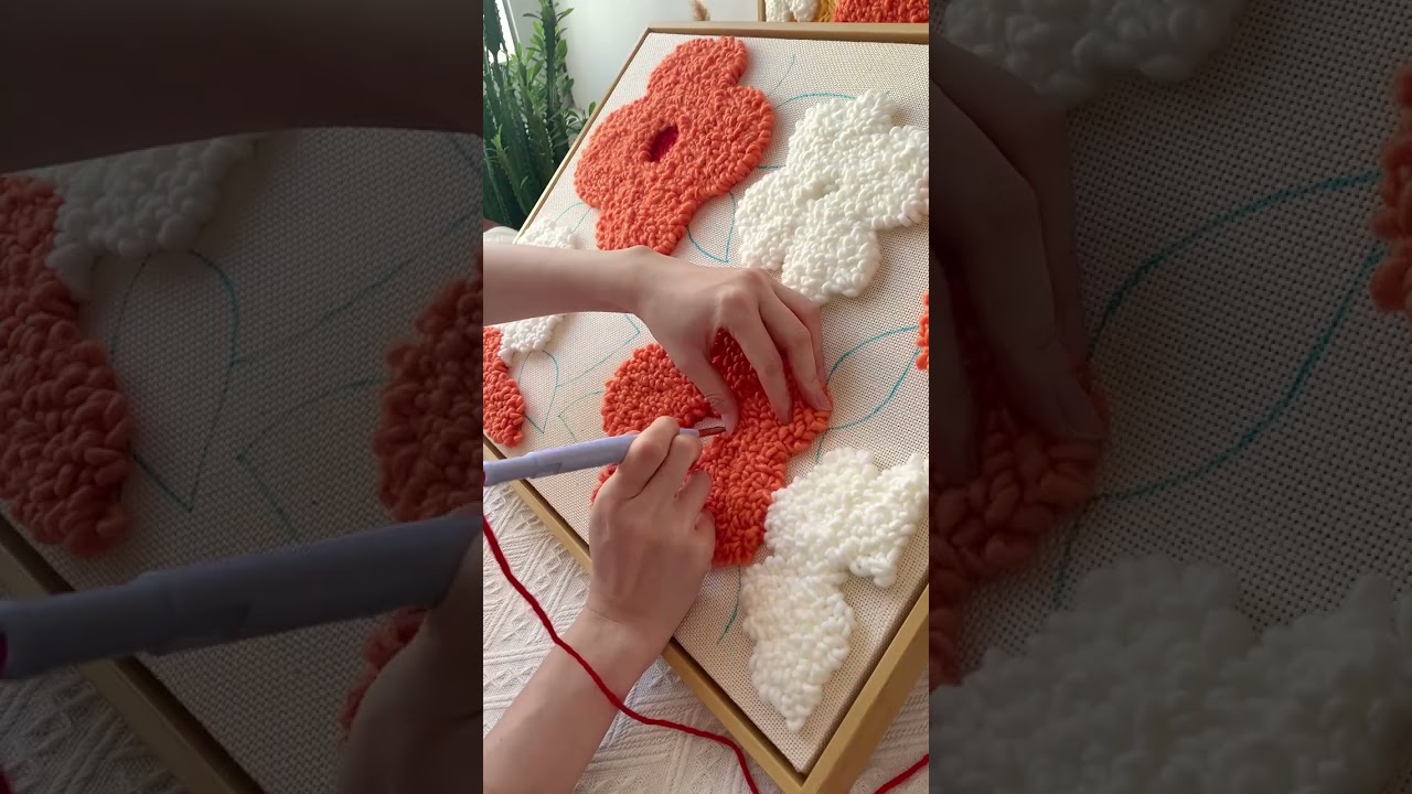 Flower Punch needle embroidery kits