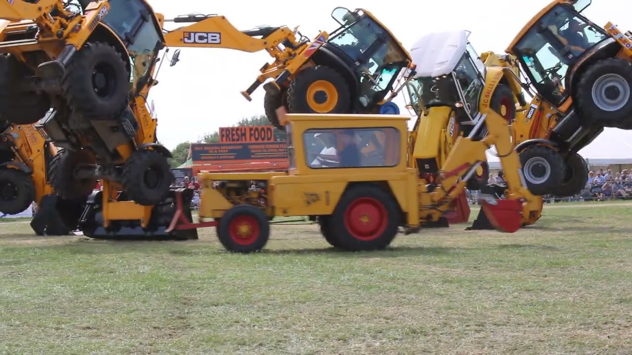 j c balls dancing diggers at smallwood steam and vintage rally  29th may 2023