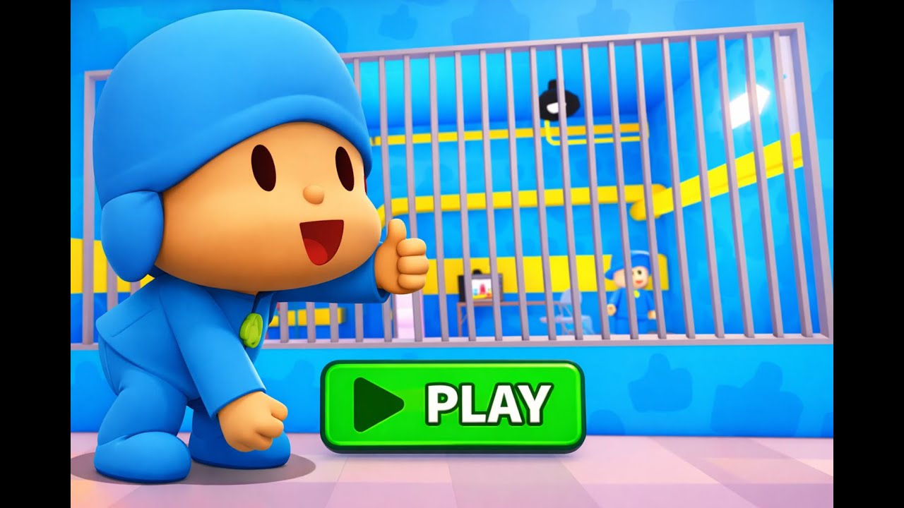 POCOYO PRISON RUN - Can I Beat This Obby? | ROBLOX (4K)