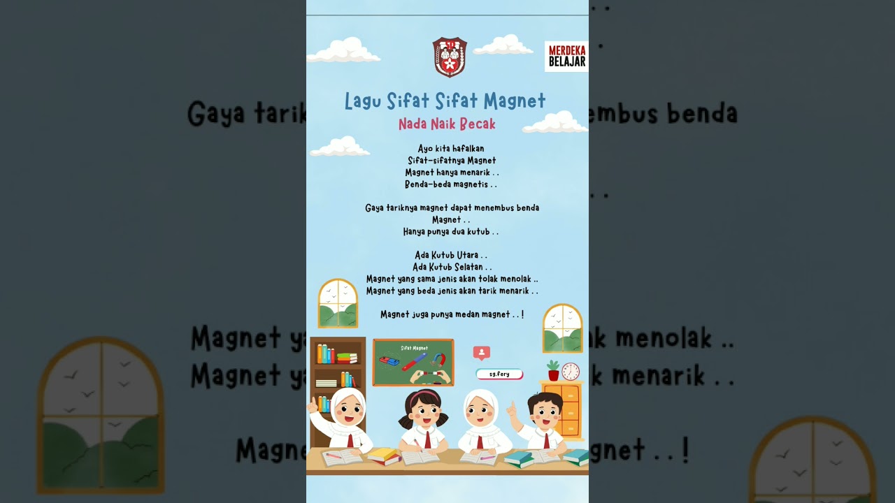Lagu Pembelajaran IPAS Sifat Magnet