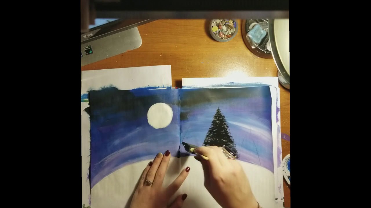 sketch book painting part 8 ( Holiday addition )