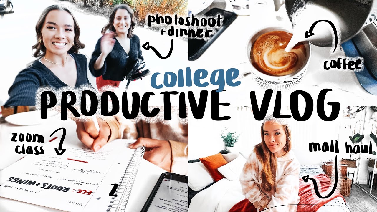 day in my life (PRODUCTIVE) | zoom, h&m & cotton on haul, photoshoot & dinner w/ a friend & more!