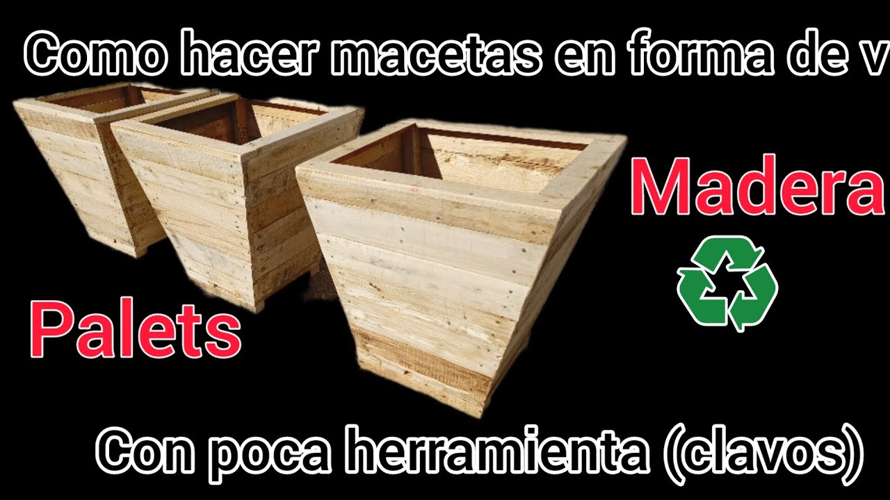 macetas de madera