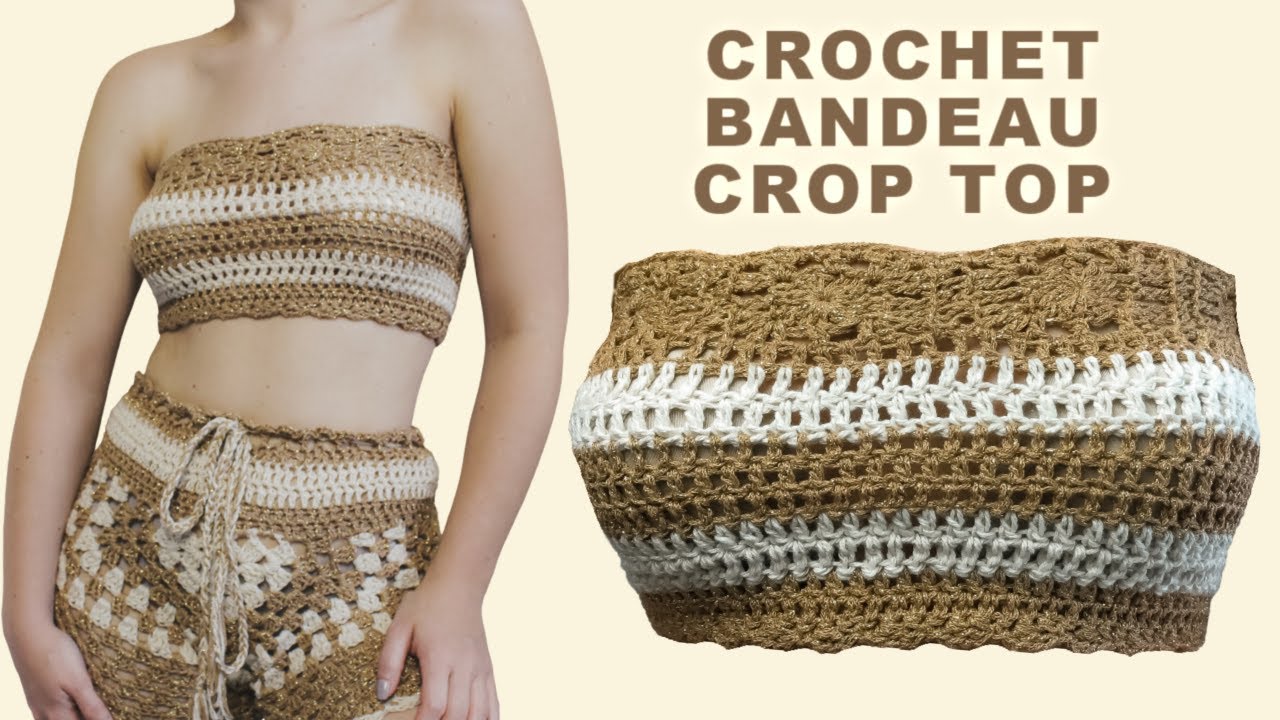 How to Crochet a Crop Top | How to crochet a top | Crochet Tutorial