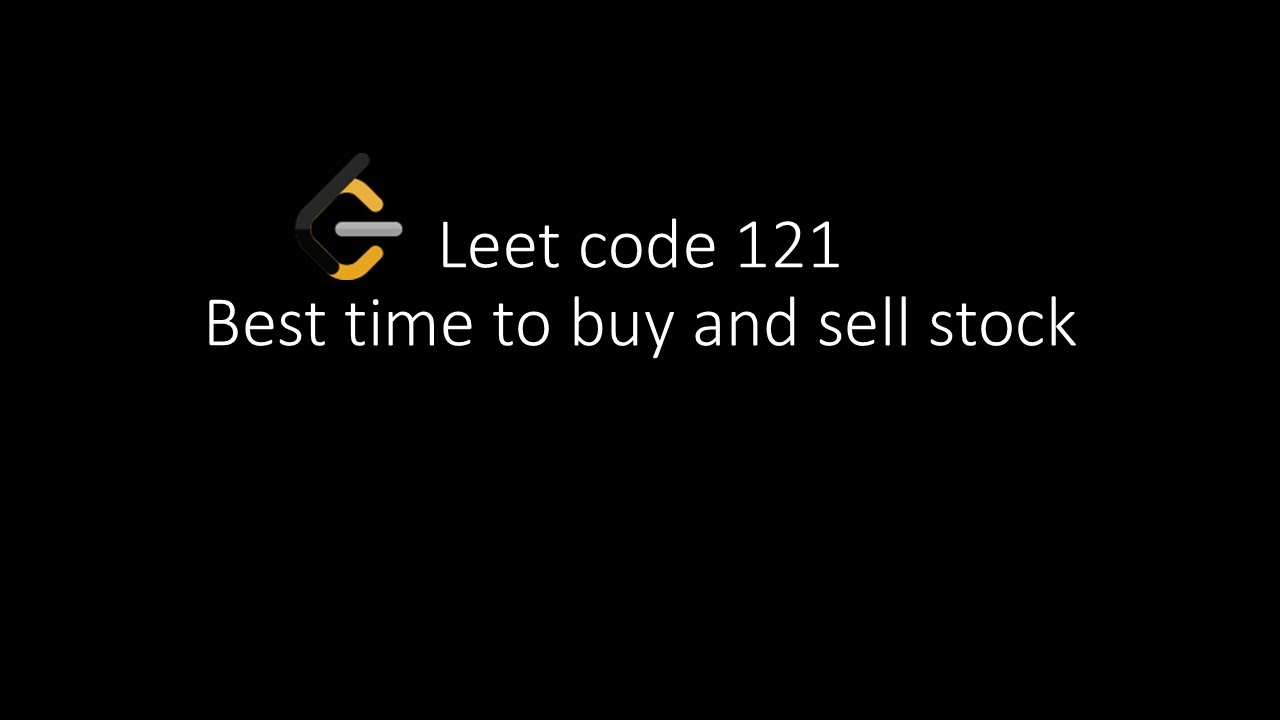 Leetcode121  Best time to buy and sell stock