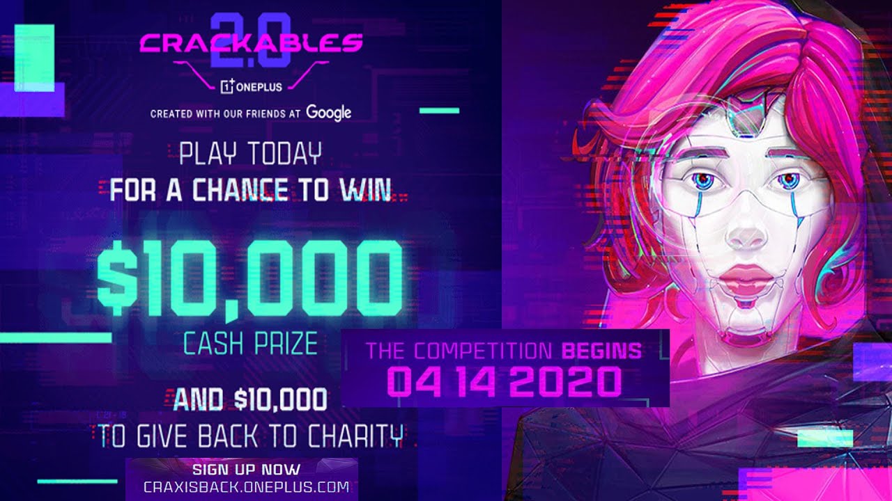 Crackables 2.0 Puzzle game with $10,000 Prize | Oneplus