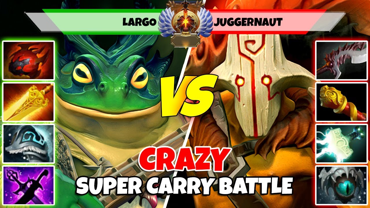 LARGO (Carry) vs JUGGERNAUT (Carry) - Epic Battle Of Normal Match Dota 2 Players - Z Dota 2