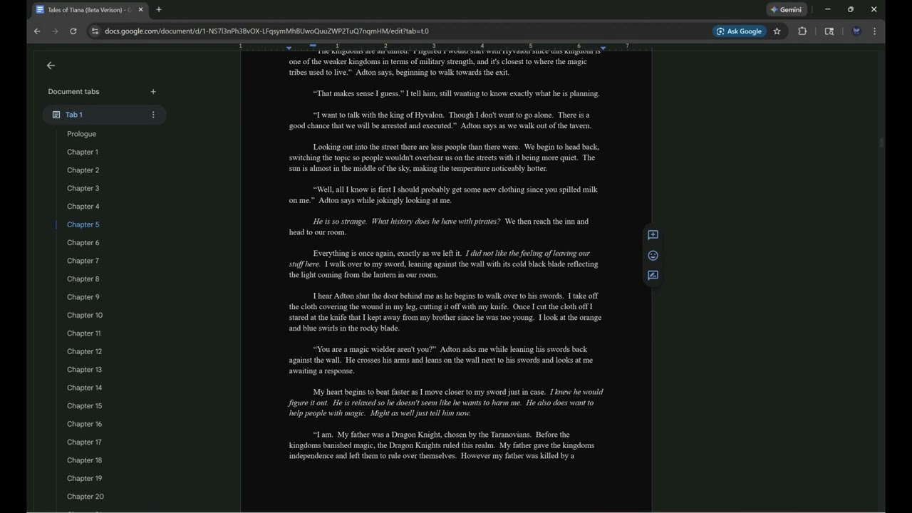 Tales of Tiana (Chapter 5 & 6) + Author Commentary