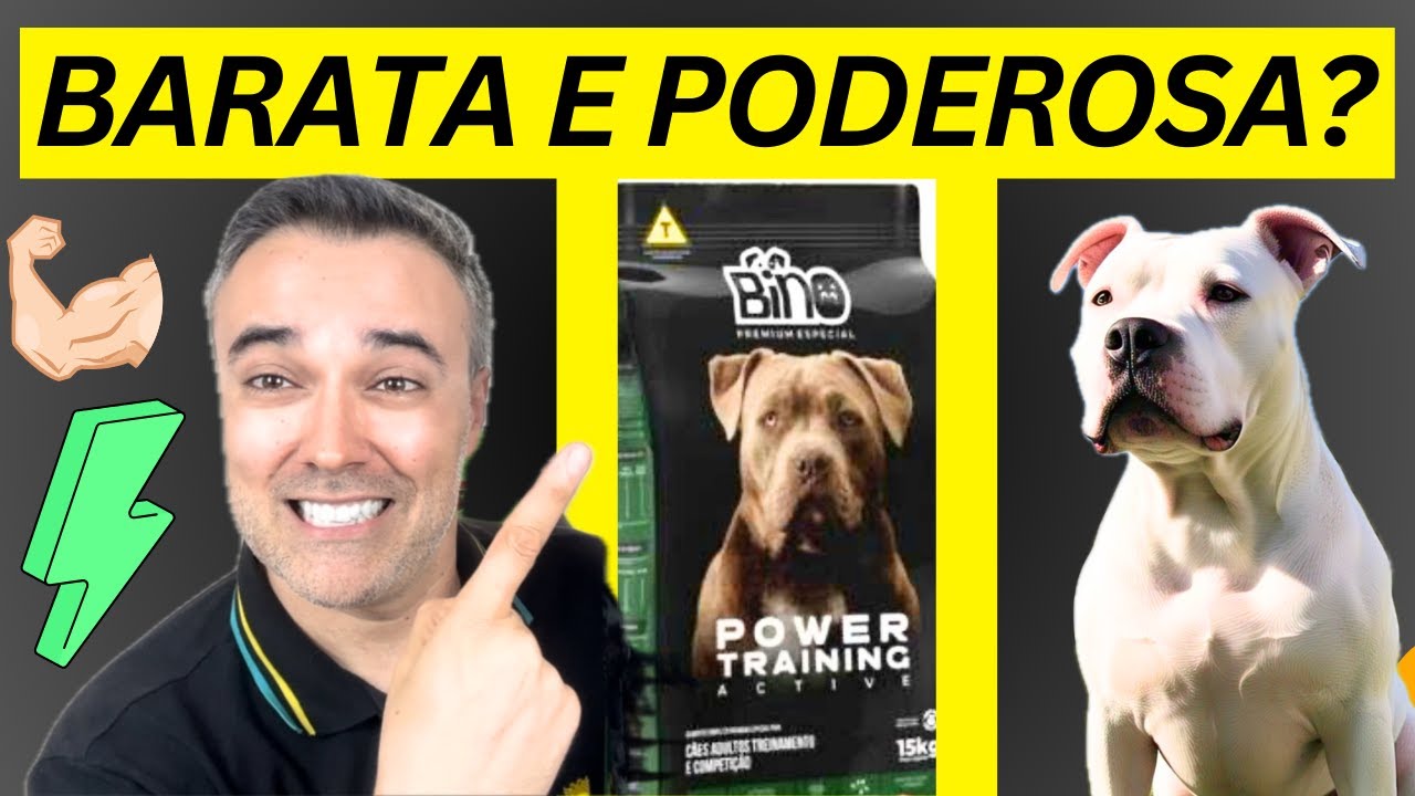 🔥Ração BINO POWER TRAINING 👉BARATA que deixa cães fortes? ❇️SURPREENDEU!