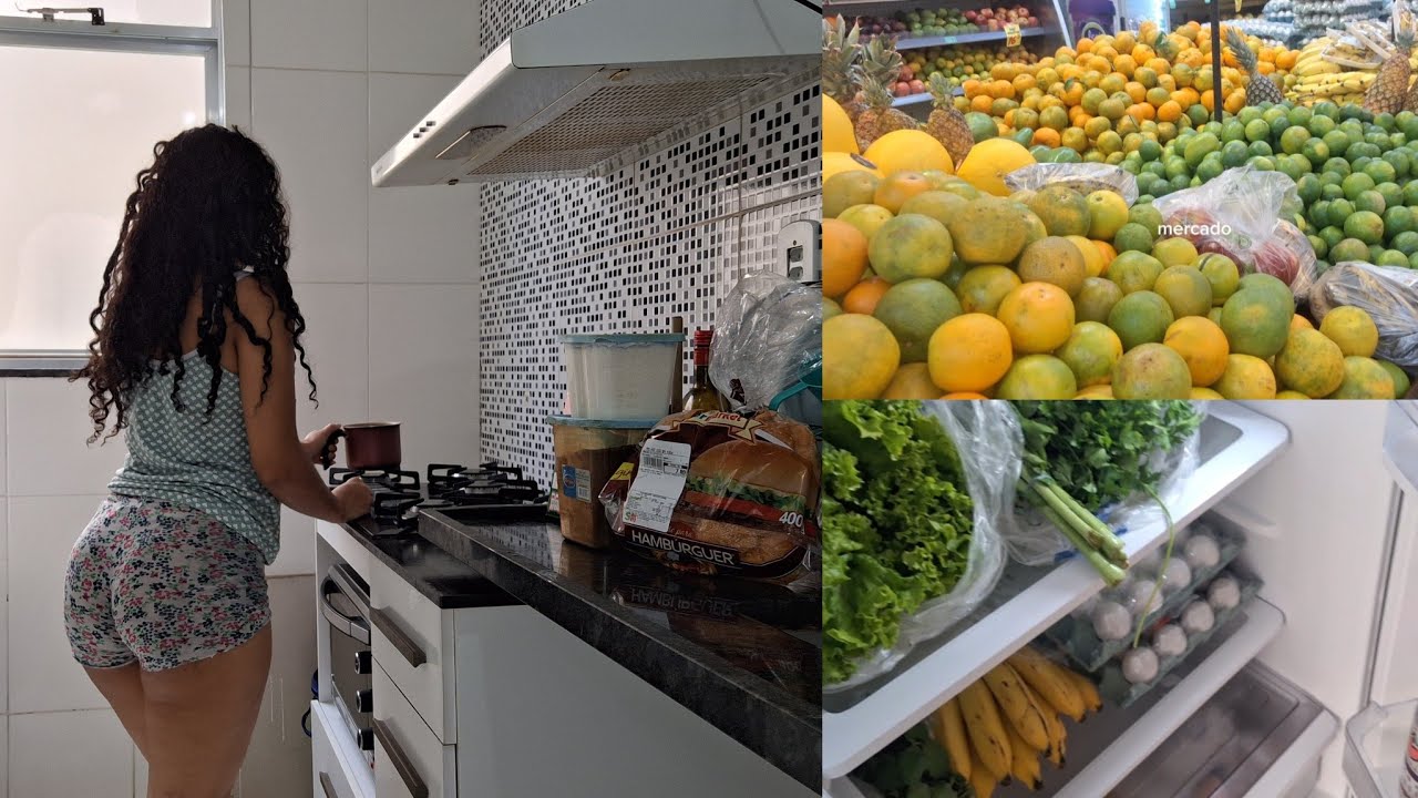 Rotina da manhã : compras do mês | organização das compras | organizando a geladeira